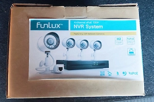 FunLux 4-Kanal sPoE NVR Überwachungssystem 720P inkl. 1 IP-Kameras