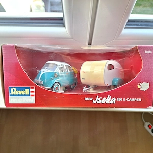 1 18 Modellauto Isetta mit Wohnanhänger siehe die Fotos
