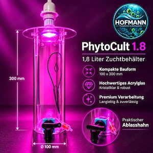 HOFMANN PhytoCult 1.8 LED & Air   Phytoplankton Zuchtsystem komplett