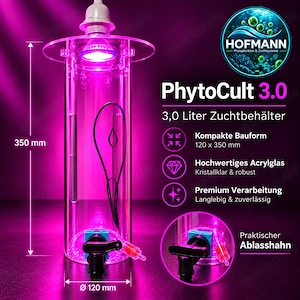 HOFMANN PhytoCult 3.0 LED & Air   Phytoplankton Zuchtsystem komplett