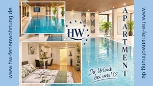 Einzimmer-Ferienapartment mit beh. Hallenbad und neuer Sauna Apartment Ferien Kurzurlaub