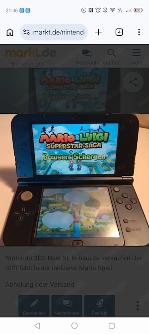 Nintendo 3DS New XL blau