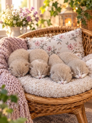 Noch 3 süße BKH Britisch Kurzhaar Kitten in Lilac und Lilac-White  Mädchen 