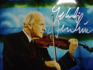 Yehudi Menuhin Autogramm