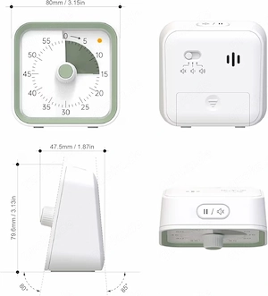 Visueller Timer 60 Minuten Countdown für Kinder & Büro