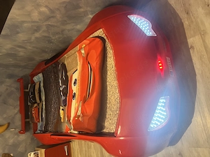 Rennwagen Auto Bett Mc Queen Disney Cars mit Matratze in Rot