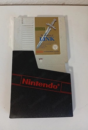 Nintendo NES-Videospiel Zelda 2 The Adventure of Link (Euro PAL-Version) Gold