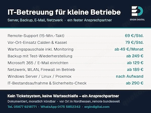 IT-Hilfe online deutschlandweit - Fernwartung kurzfristig, auch abends