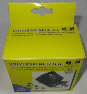 P H&H Universalnetzteil SN1000 von 1,5V-12V inklusive Adapterstecker kaum benutzt einwandfrei fast w