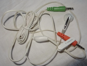 P Headset Ohrkopfhörer Mikrofon orig. T-Community 3,5mm Klinkenstecker für PC Laptop Smartphone Kopf