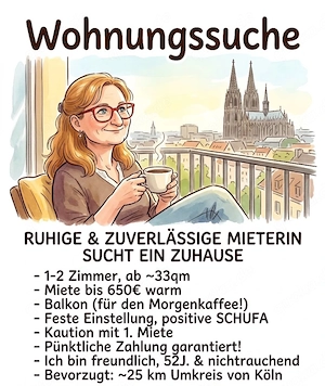 1-2 Zimmer Wohnung gesucht