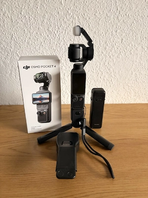 DJI Osmo Pocket 4 Selfie Fill Combo mit weiterem Zubehör   Top Zustand