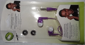 P In-Ohr Kopfhörer mit Silikonstöpsel Stereo orig. verpackt 3,5mm Stecker Artikel Nr. 2019192 Noch g