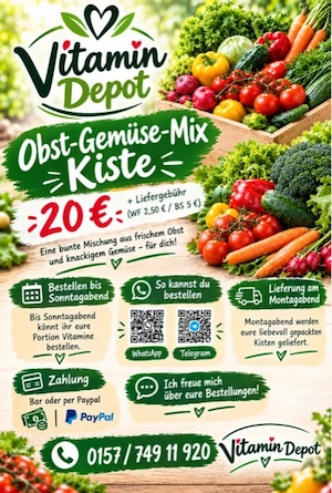 Biete Obst-Gemüse-Mix Kiste