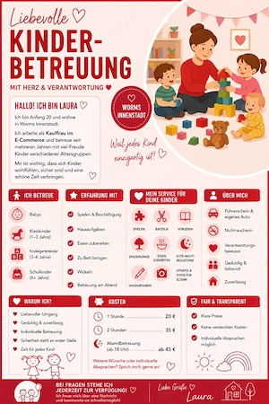 biete Fahrdienst und Kinderbetreuung Worms und Umgebung