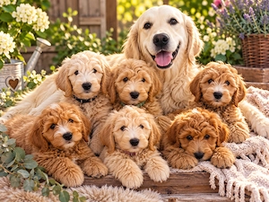 F1 Goldendoodle Welpen Standard mit Papieren 
