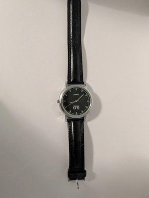 G.D Giorgio&Dario Armbanduhr Schwarz   Klassische Quartz Uhr mit Lederband