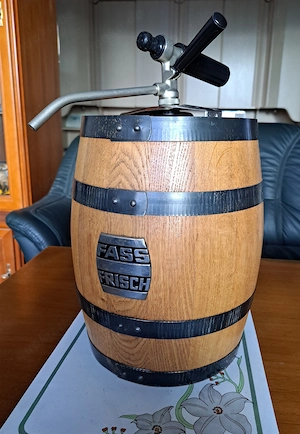 Holzbierfass, 5L + Zapfarmatur