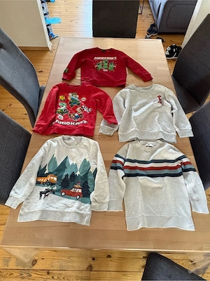 5 Kinder Pullover verschiedener Marken, Größe 116