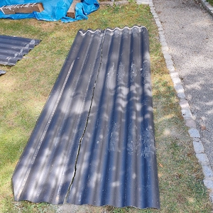 Wellplatten asbestfreie, Holzabdeckung