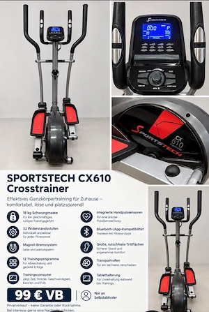 Crosstrainer Sportstech CX610