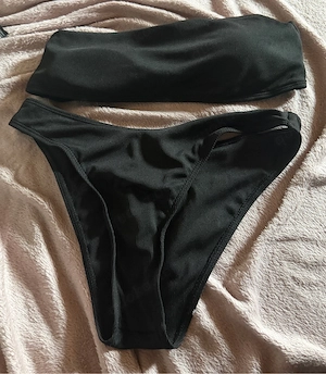 SHEIN Bandeau Bikini NEU in Größe M Farbe Schwarz