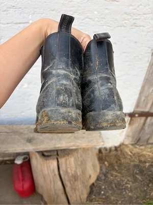 Dreckige Stallschuhe 