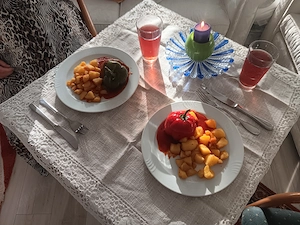 Ich lade Dich zum Essen ein. 