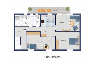 Großzügige 4-Zimmer-Maisonettewohnung mit Dachstudio & großem Balkon in Altrip
