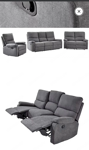 Relaxfunktion sessel ,dreisitzer und zweisitzer.