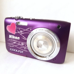 Nikon Coolpix S2800 Digitalkamera lila, OVP, Zubehör