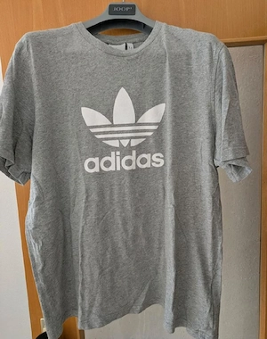 Adidas T Shirt Herren grau Größe L 
