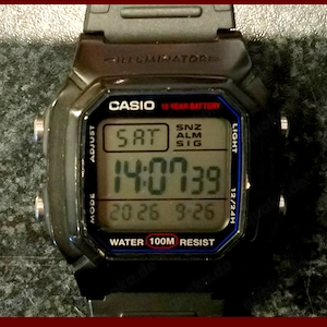 CASIO W-800H , Armbanduhr Chronograph Digital, Gut+