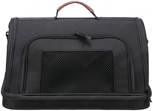Trixie Transporttasche für Katzen oder Hunde bis 7 kg, schwarz, 28 x 25 x 45 cm, neu