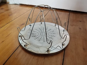 4 Scheiben Edelstahl Toaster Aufsatz für Campingkocher oder -grill