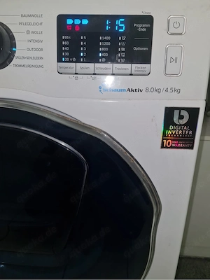 Ich verkaufe eine Waschtrocknermaschine von der Marke Samsung  ca