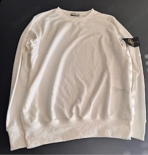 Stone Island Sweatshirt Pullover Weiß   Off-White   Gr. L