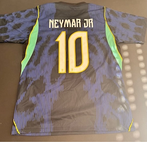 Brasilien Trikot Special Edition Neymar Jr #10 Schwarz   Blau   Gr. L