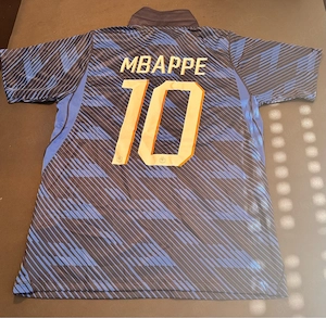 Frankreich Trikot Mbappe #10 Blau   Schwarz   Gr. L
