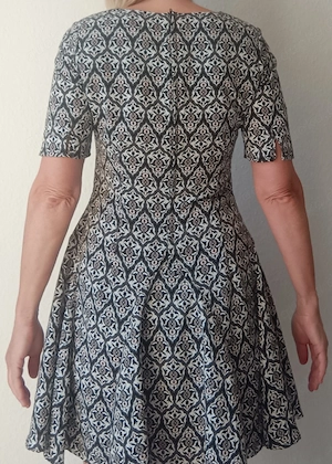 Kleid schwarz weiß Größe 38 
