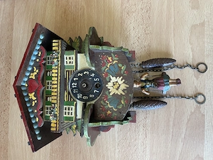 Schwarzwalduhr Miniatur Handbemalt, 
