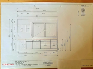 Schöne rote Einbauküche inkl. Elektrogeräte Bild 3
