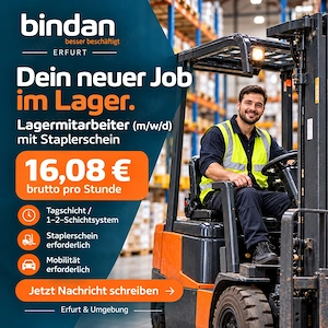  Staplerschein am Start? Dein neuer Job wartet.