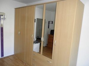 Kleiderschrank, 6 türig, buche,  B 270 cm, H 225 cm