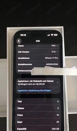 iphone 17 Pro ( 256 GB )