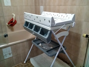 Bade-Wickel-Universal Kombination + Kinderhochsitz+Kinder-Toilettenringe