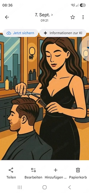 Er sucht Haarschnitt - von sexy "Dame" , schreib mal