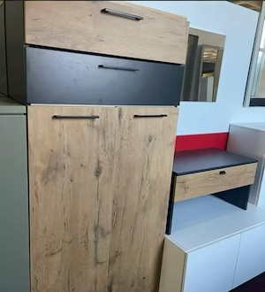 Garderobe Flurmöbel Schuhschrank Kommode Schwarz Holz Schränke