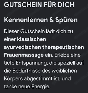 Hingebungsvolle - professionelle Massage für die Frau!(kein finanzielles Interesse)