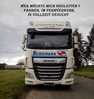 Suchen  1 Mitarbeiter für den Fernverkehr in Vollzeit